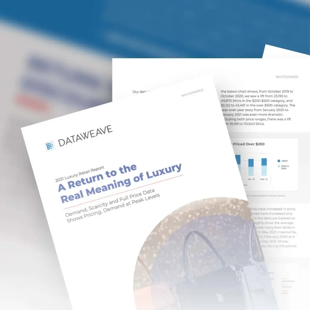 DATAWEAVE luxury retail whitepaper 2021 banner