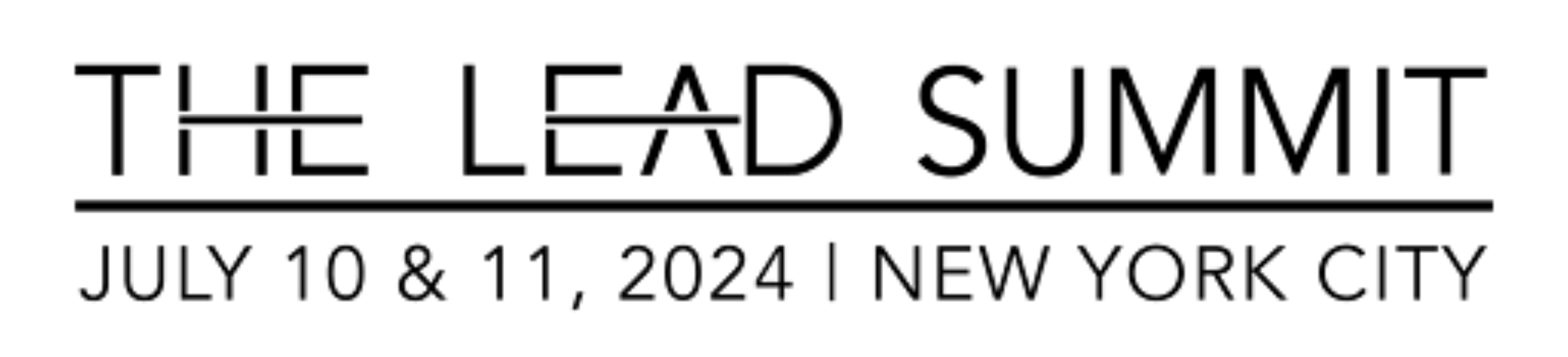 The Lead Summit Logo Black