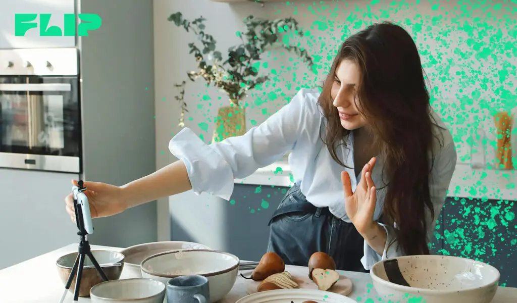 The Flip App Makes Every Customer an Influencer 1 a woman in a white shirt